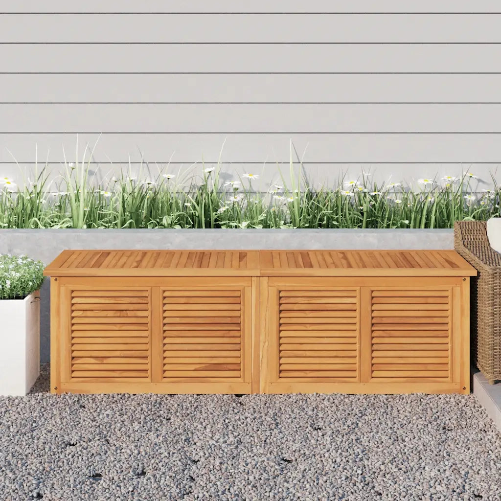Contenitore Giardino con Borsa 175x50x55 cm Legno Massello Teak 363273