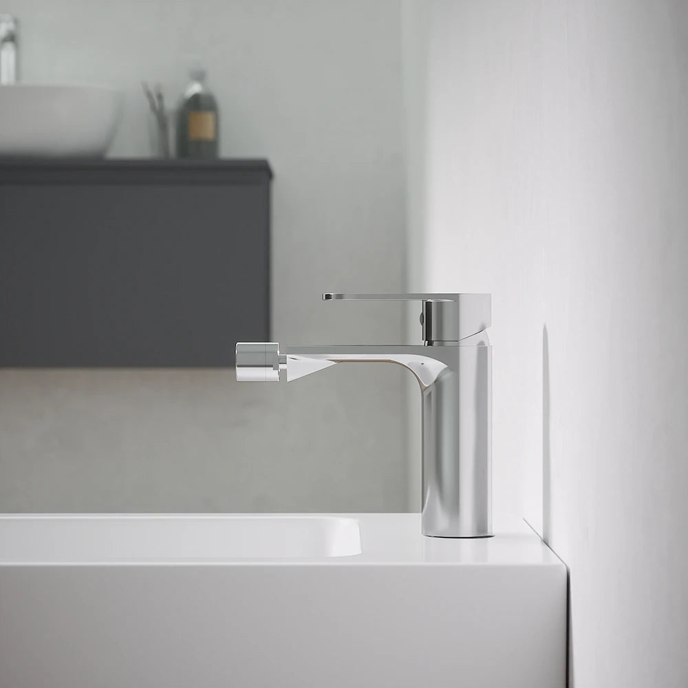 Set miscelatori: lavabo alto bidet senza scarico e incasso doccia c/deviatore cromato | Kerry