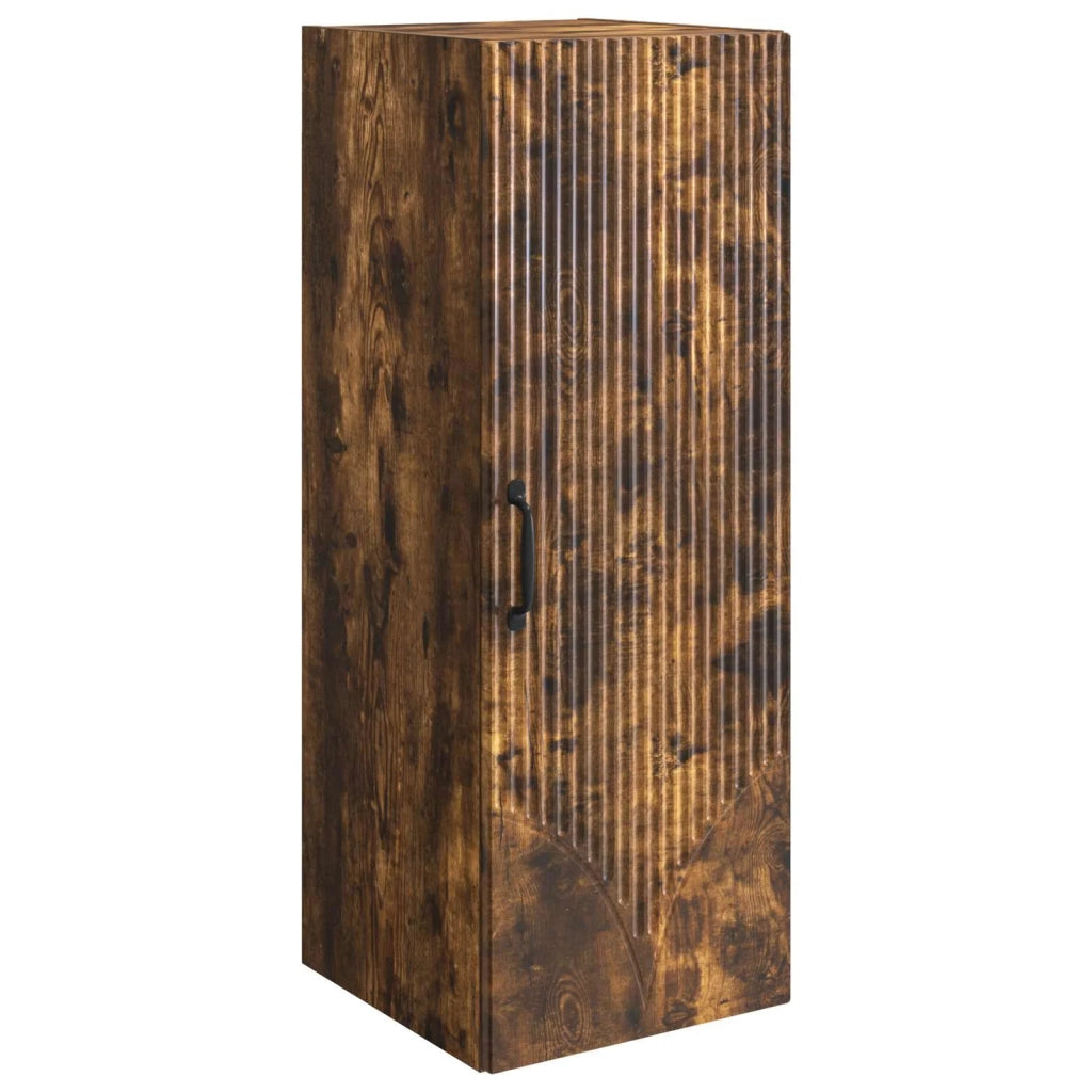 Armadietto a Muro | Mobiletto a muro Rovere Fumo 33 x 34,5 x 90 cm