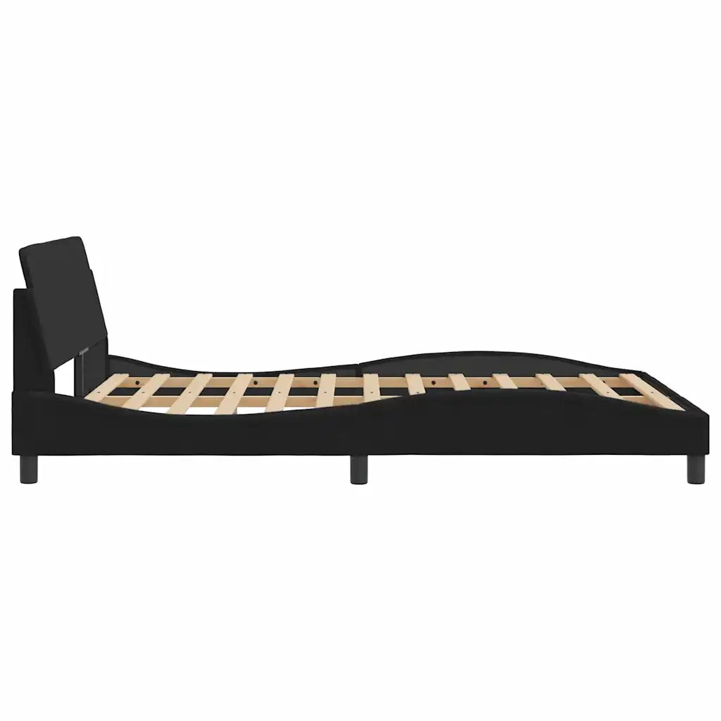 Struttura letto Dover Nera 135x190 cm in Velluto 373330