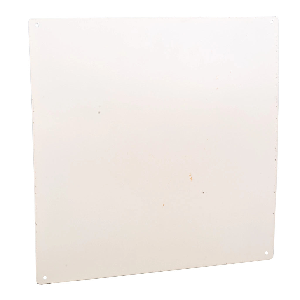 Piastra in metallo bianco 30x30x0,6h