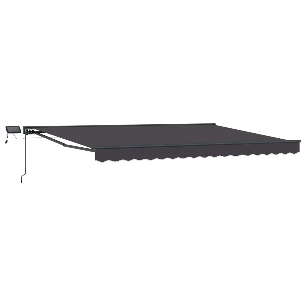 Cornice per Tenda Manuale con LED Antracite 4 x 2 m 3420784