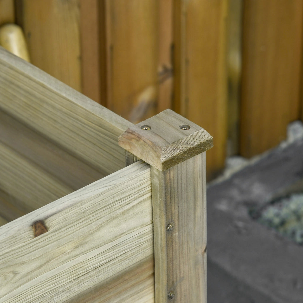 Tavolo da Coltivazione Giardino Urbano in Legno ¨C Zephmum ¨C Naturale 91x51x76 cm