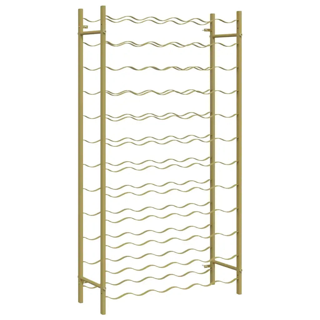 Portabottiglie per 72 Bottiglie Metallo Oro 340913