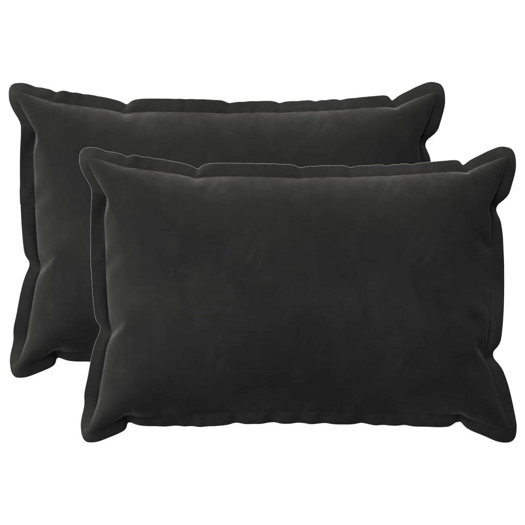 Cuscino con cuscino HOUTEN 2 pz Nero Velluto 932161