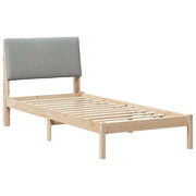Letto singolo | Letto per adulti | Struttura del Letto Marrone e grigio chiaro 100 x 200 cm