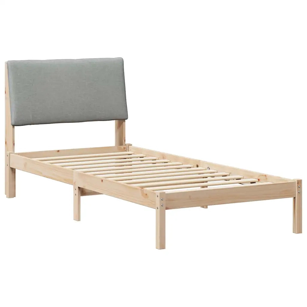 Letto singolo | Letto per adulti | Struttura del Letto Marrone e grigio chiaro 100 x 200 cm