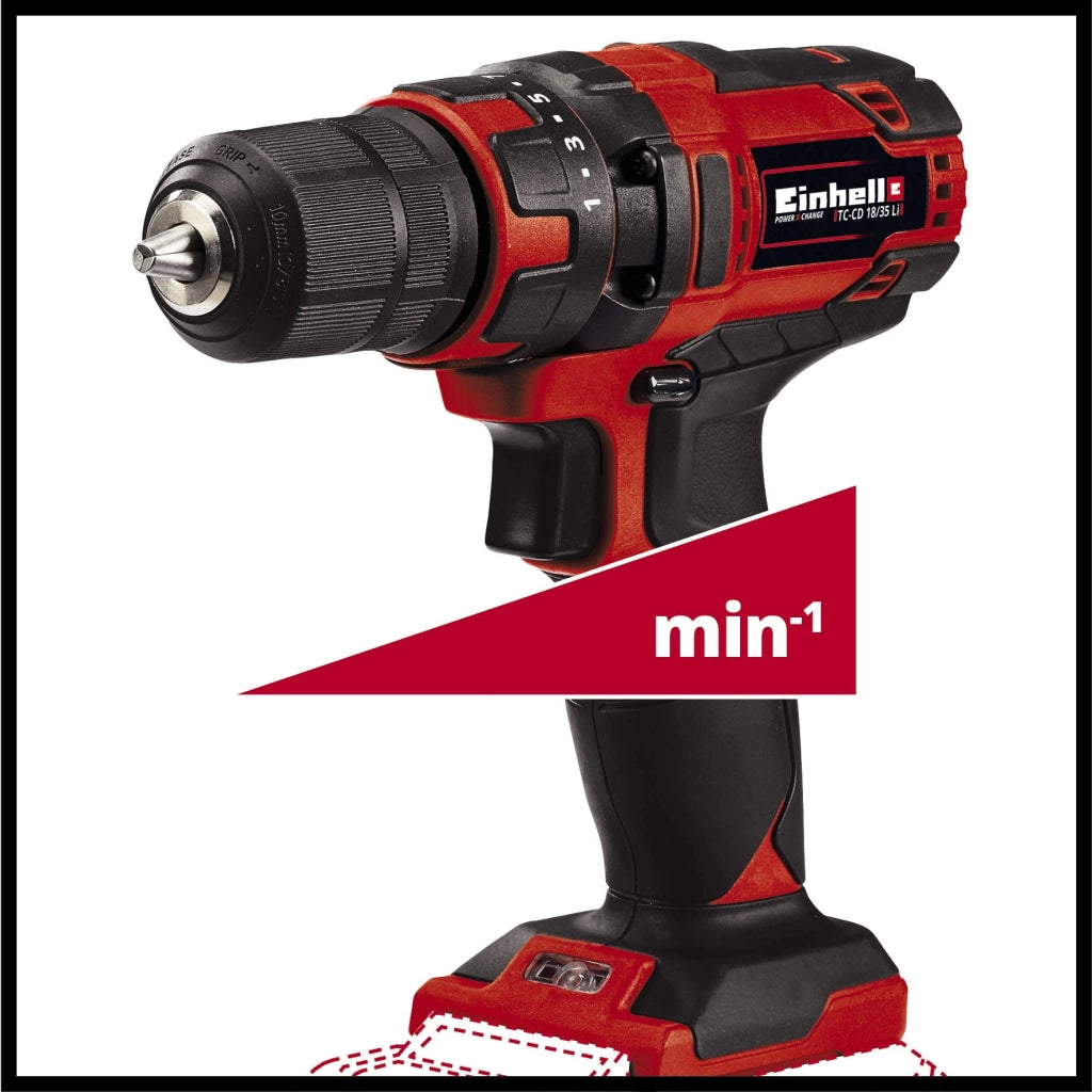 Trapano Avvit Batteria TECD18LI Einhell Volt 18 Xchange Solo Corpo Macchina