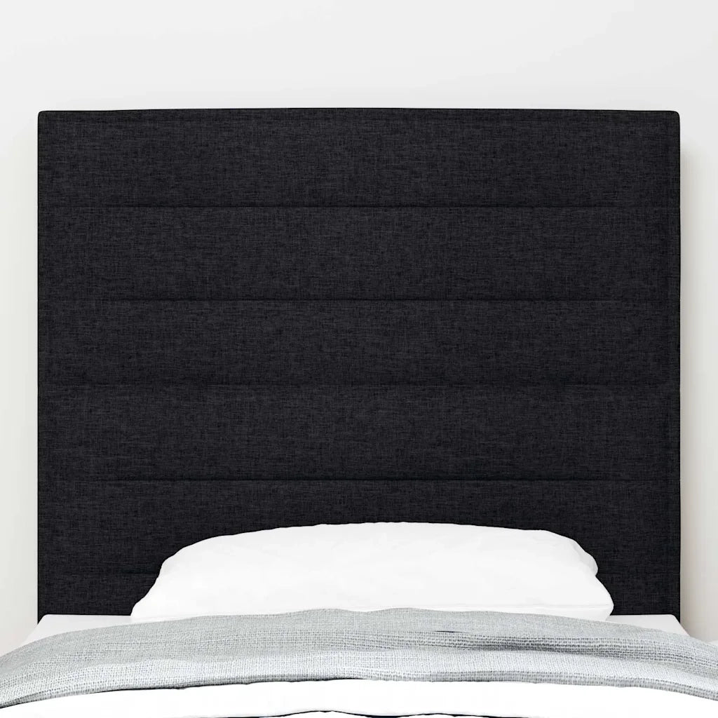 Testiera | Testata LED con strisce LED con Testiera | Testata Nero 80 cm Tessuto