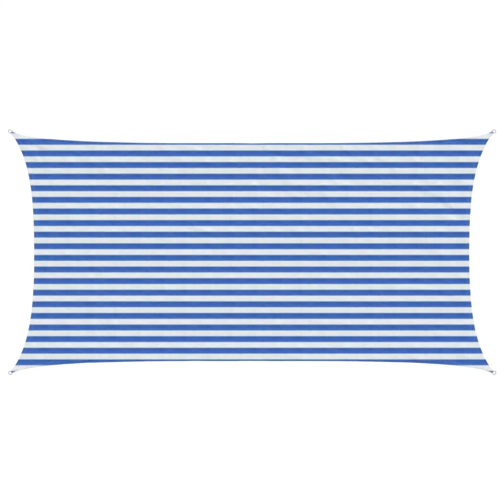 Telo Ombra Blu e Bianco 2,5 x 5 m HDPE 42032886