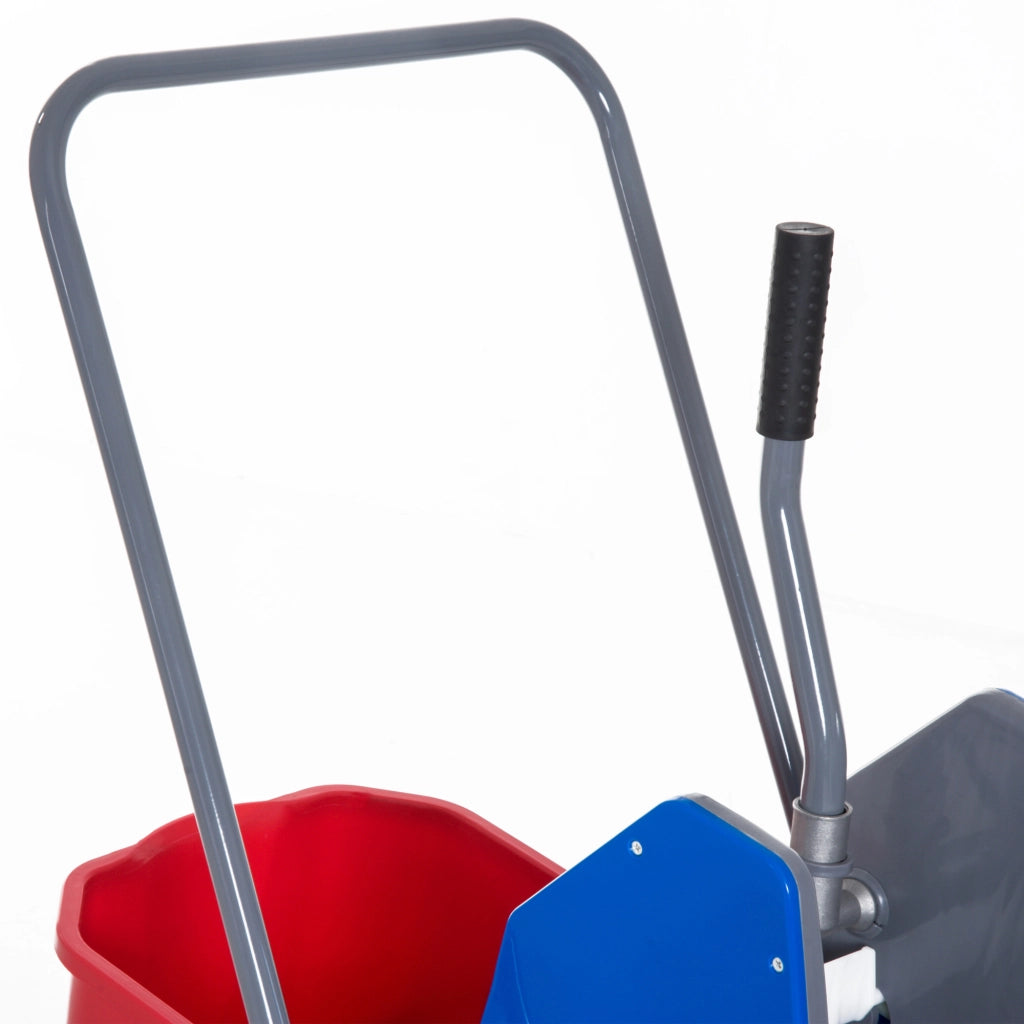 Carrello Pulizia Professionale ¨C zephmum ¨C Rosso e Blu 73x45x92 cm