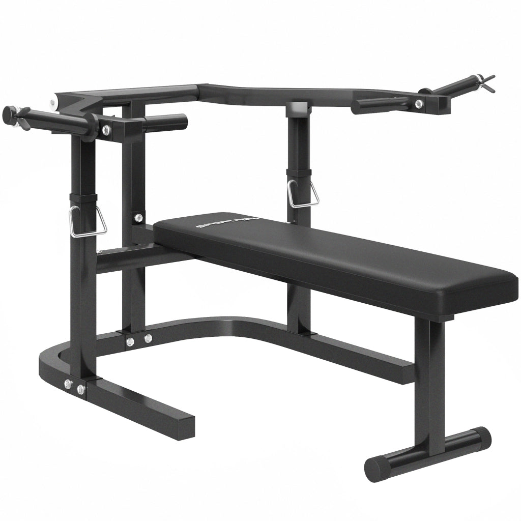 Panchetta per Pectorali Regolabile in Acciaio ¨C zephmum ¨C 150x150x60-85 cm, Nero
