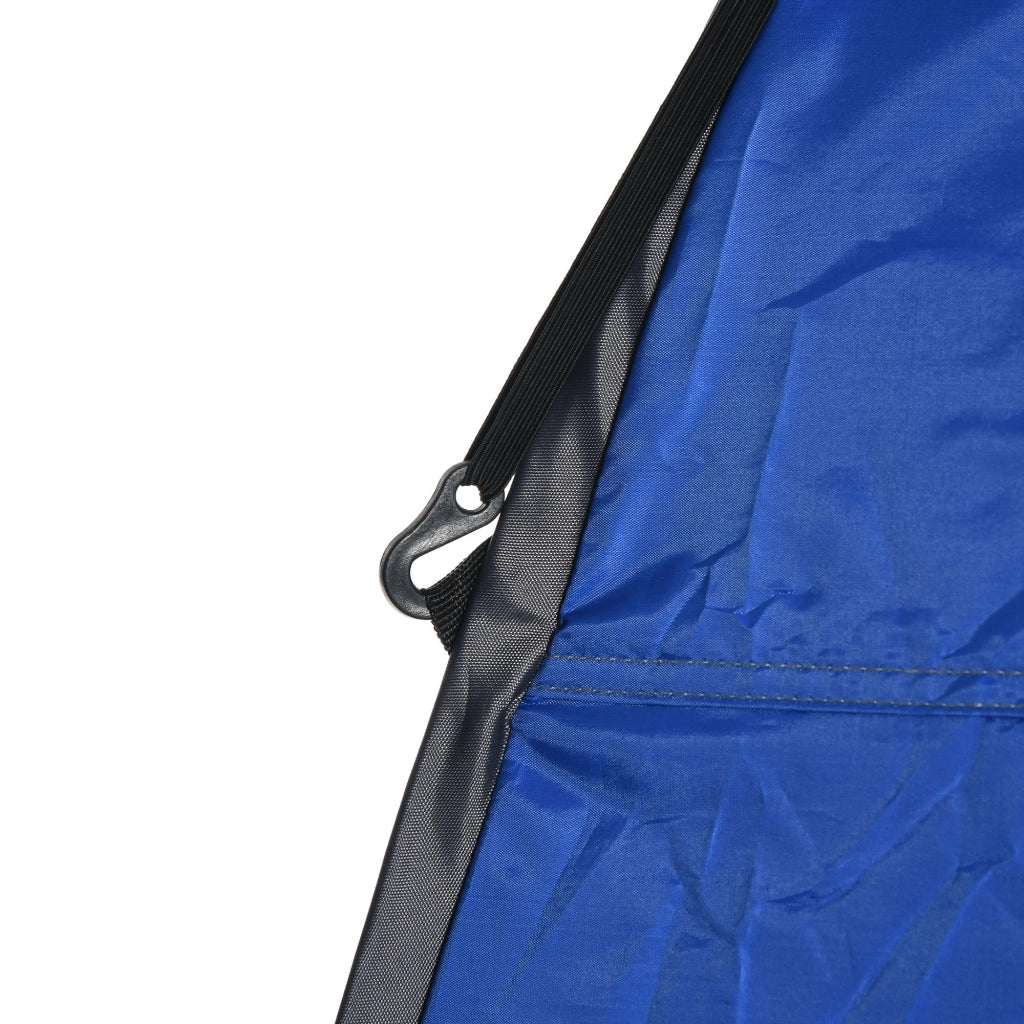 Tenda Doccia da Campeggio e Spiaggia-Tenda da esterno con Porta a Cerniera e Borsa di Trasporto, 126x124x189 cm, Blu Scuro
