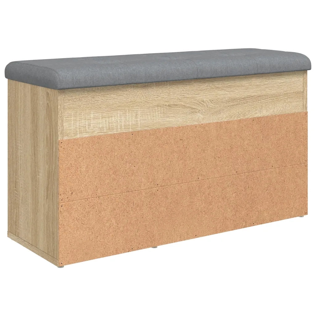 Panca Porta Scarpe Rovere Sonoma 82x32x45,5cm Legno Multistrato 835028