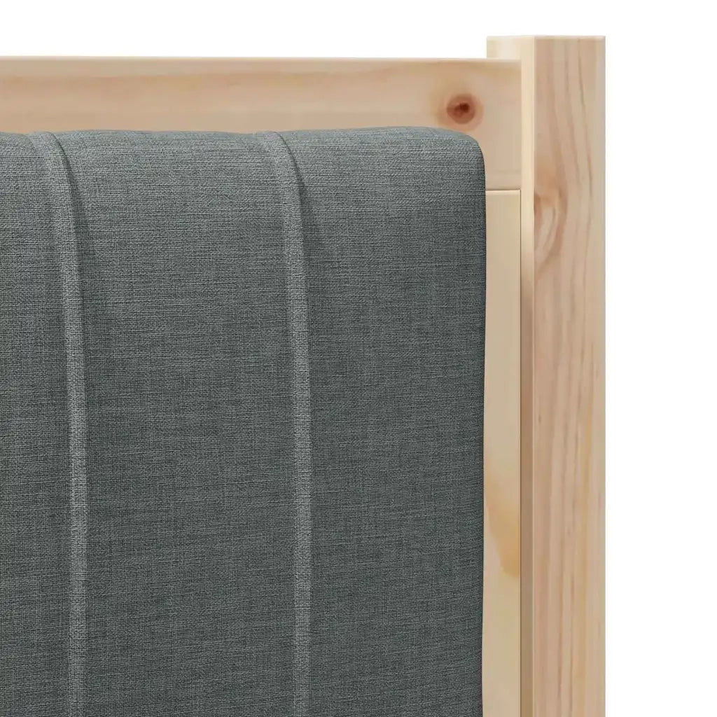 Testiera imbottita-Testiera con Cuscini-Testata Marrone 90 cm Pino massello 437356