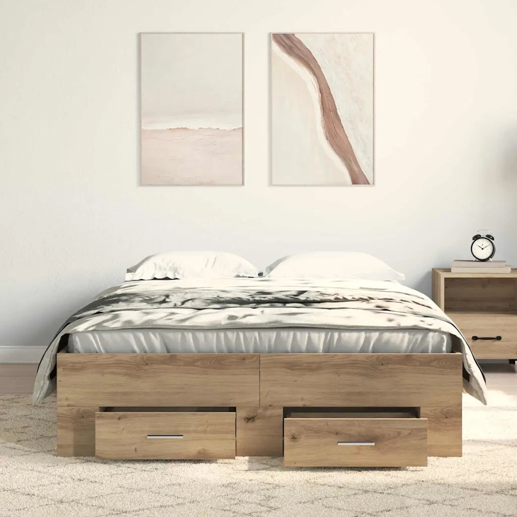 Struttura del letto Rovere artigianale 120 x 200 cm 3333970