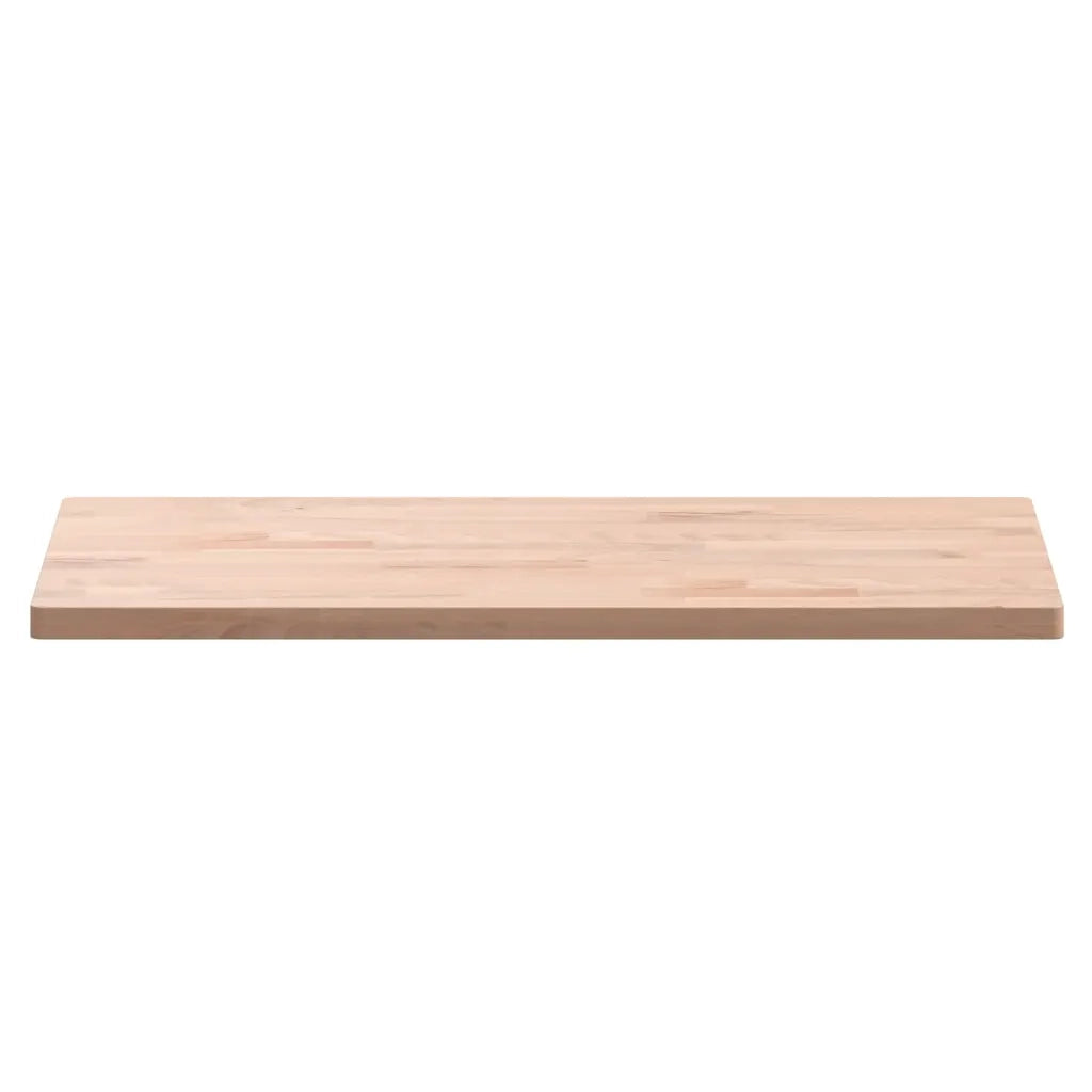 Piano Tavolo 80x40x2,5cm Rettangolare Legno Massello di Faggio 3188882