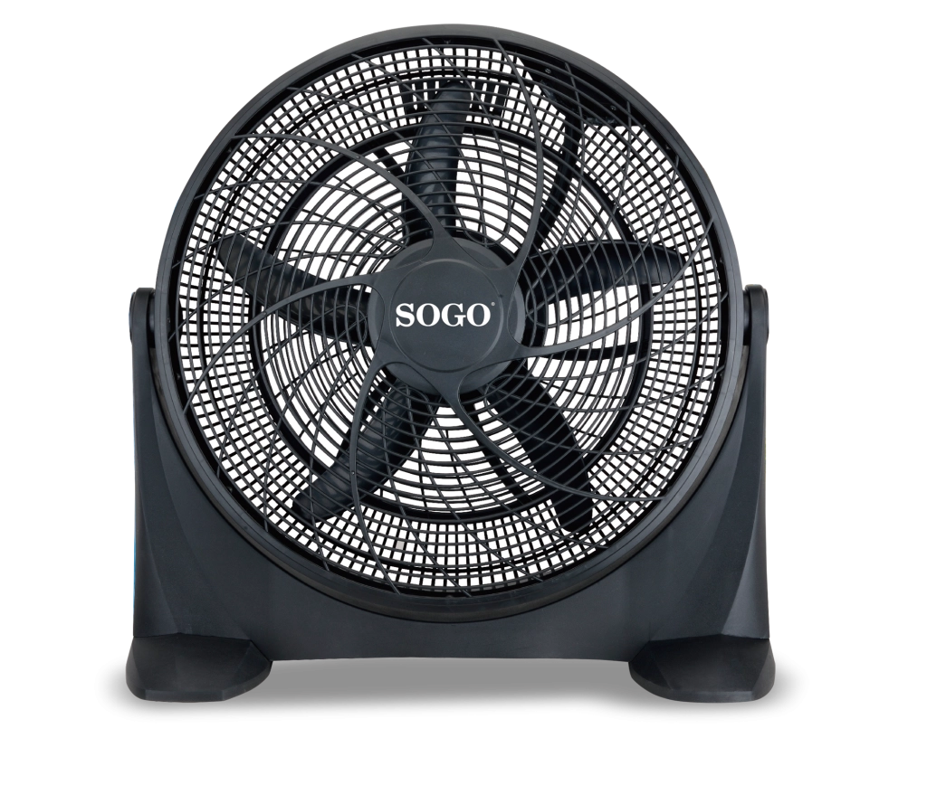 Ventilatore da terra industriale 50cm, 3 velocità 125W, griglia oscillante multidirezionale silenzioso - SOGO