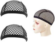 Capelli in nylon mesh adesivi per capelli corti e lunghi - 3 pezzi - adesivi elastici e ricambiabili - mesh adesivi per capelli - soluzione di fissaggio pratica