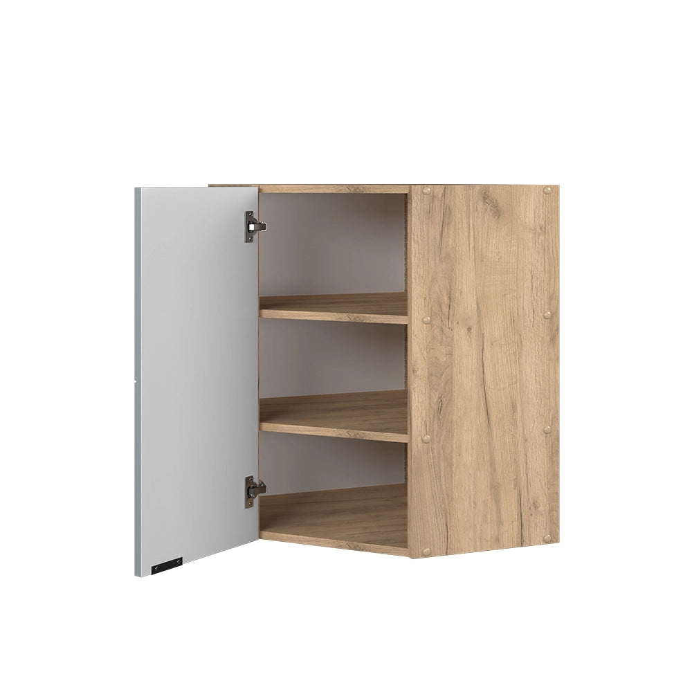 Mobile angolare da cucina Fame-Line Blu-grigio chiaro/Rovere dorato 57 cm Vicco