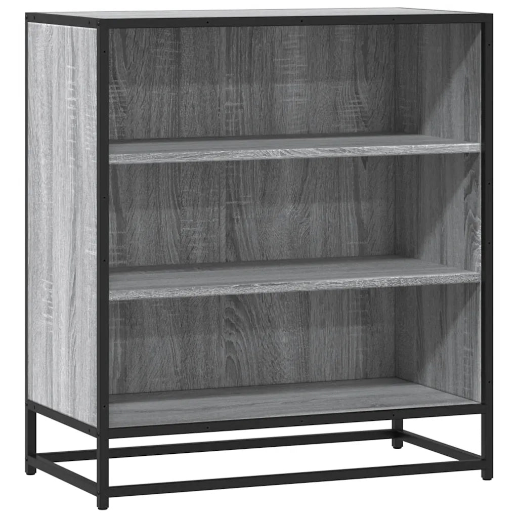 Credenza | Madia | Buffet da pranzo | Armadio da pranzo Grigio Sonoma 68x35x76 cm in Truciolato e Metallo
