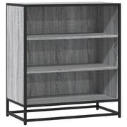 Credenza | Madia | Buffet da pranzo | Armadio da pranzo Grigio Sonoma 68x35x76 cm in Truciolato e Metallo