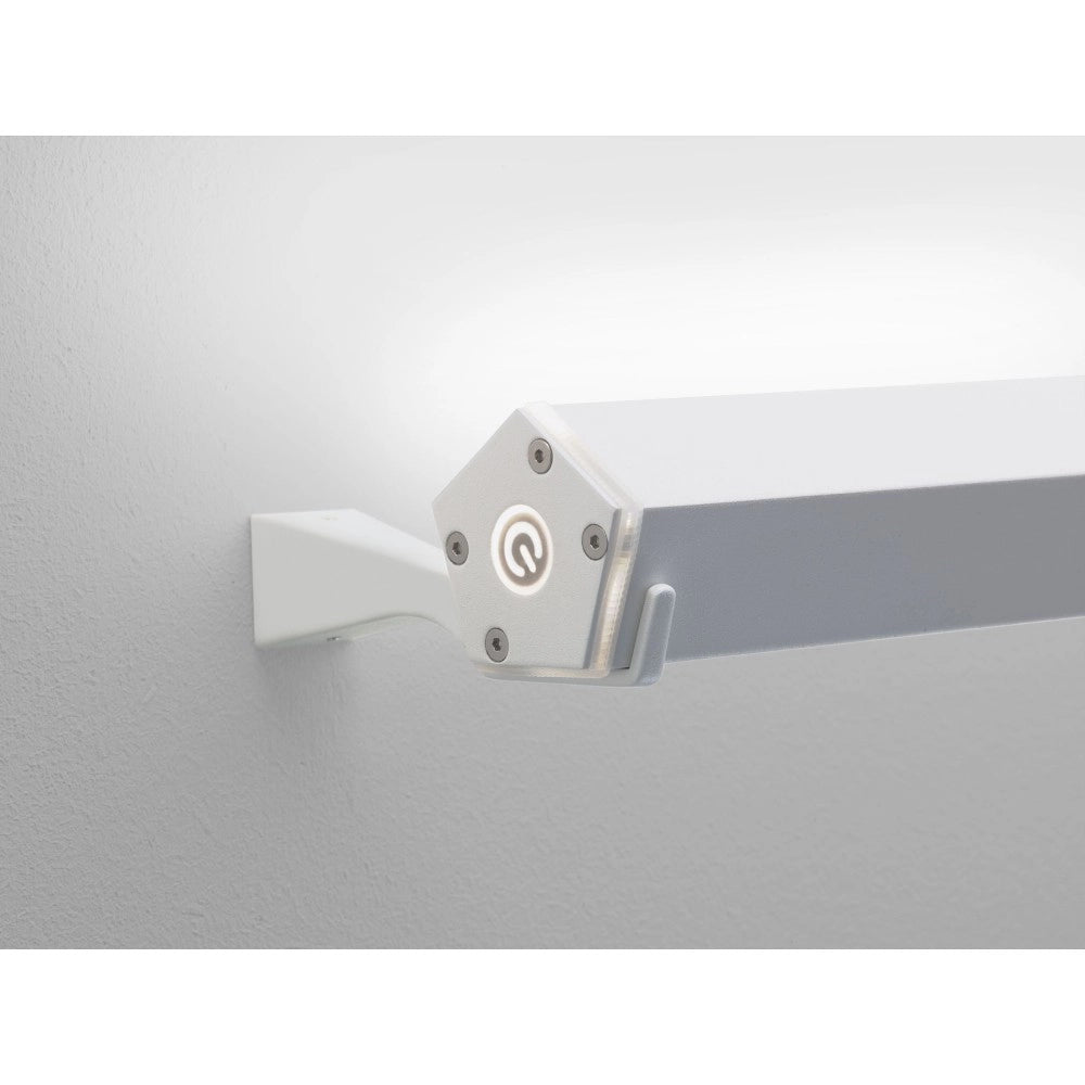 Pencil supporto parete orizzontale Zafferano - Trasforma Pencil in applique da parete per interni ed esterni Grigio Scuro