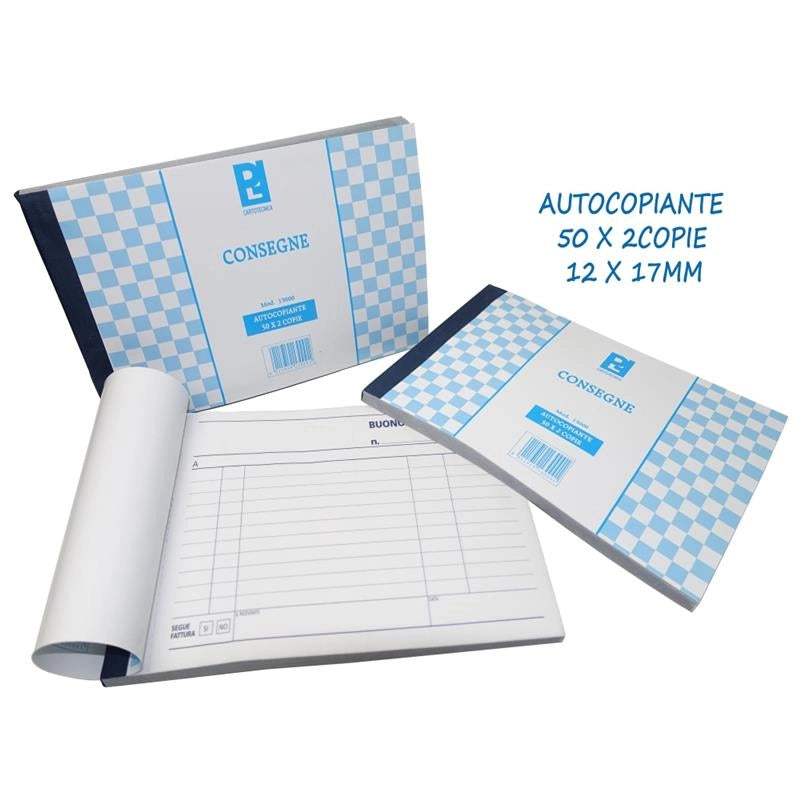 BUONO CONSEGNE 12X17 MM AUTOCOPIANTE