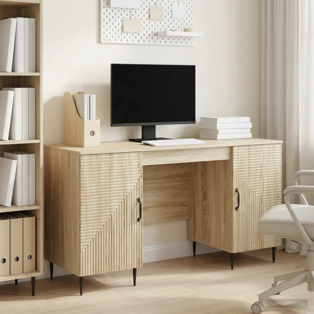 Scrivania Rovere Sonoma 142,5 x 50 x 75 cm Legno ingegnerizzato 3414605