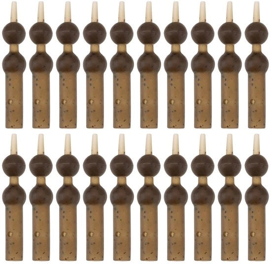 Attrezzo per pesca al ciprinide con tubo di lancio - Manopole in gomma resistenti - 35x5mm - Pescaggio - Semi - Ideale per la pesca al ciprinide - Adatto per pescatori dilettanti - Kit di pesca per ciprinidi.
