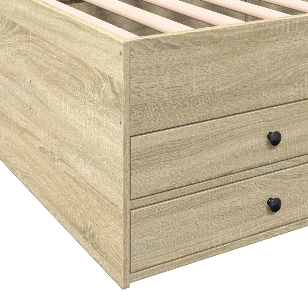 Divano Letto con Cassetti senza Materasso 100x200 cm