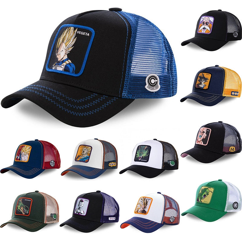 Cappellino da baseball multicolore di Vegeta di Dragon Ball.