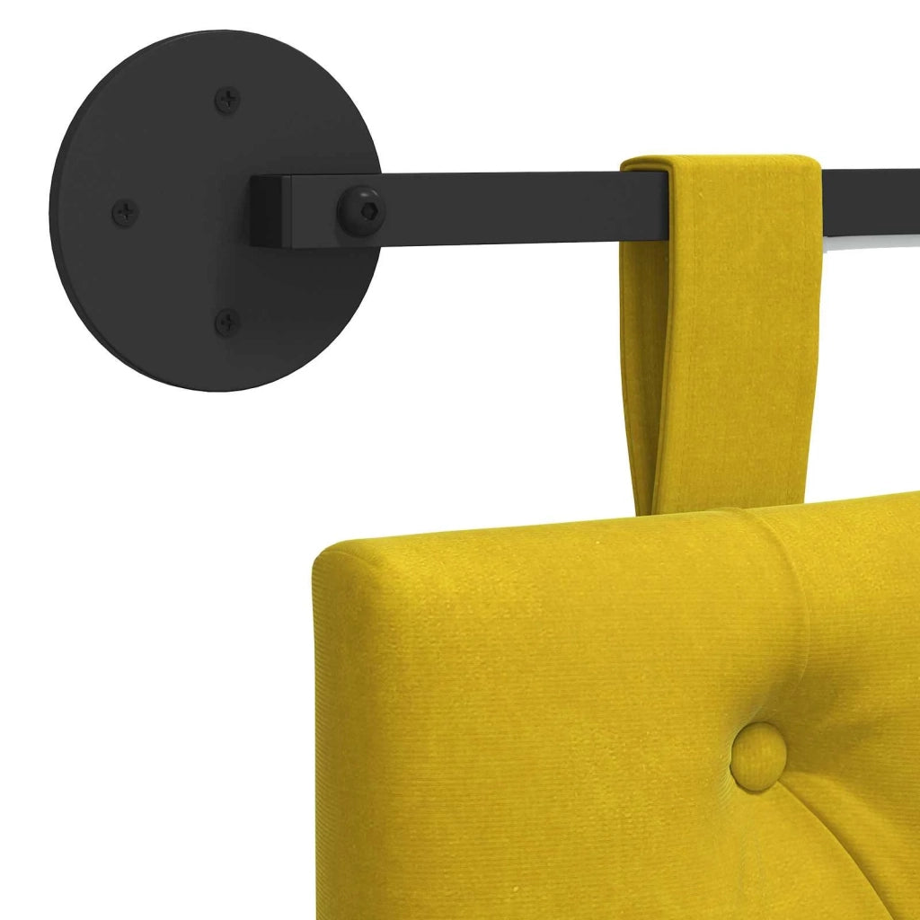 Testiera sospesa Con luce LED Giallo Velluto 3424700