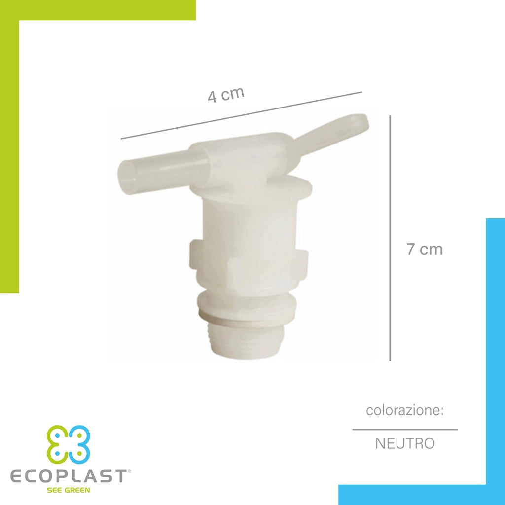 Rubinetto in Plastica per Taniche e Fusti