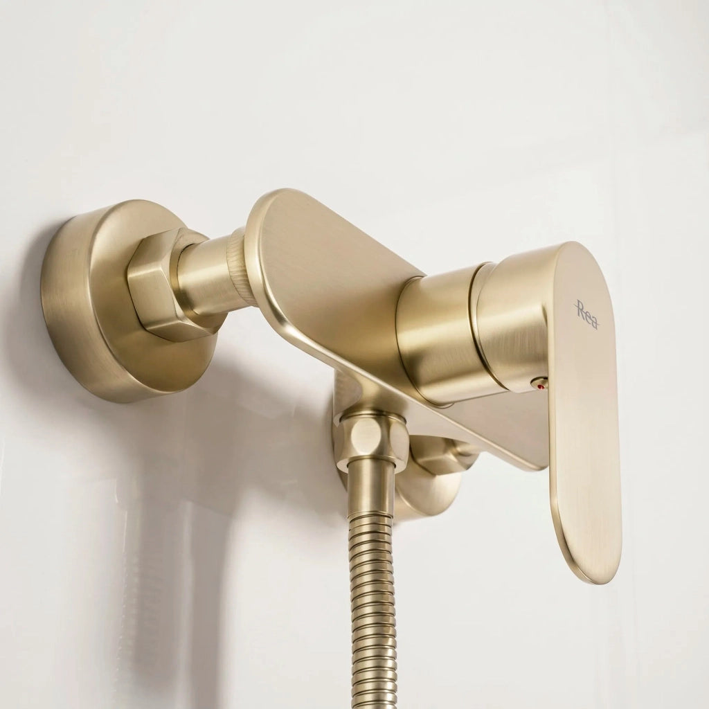 Rubinetto Doccia Rea Drop Brush Gold