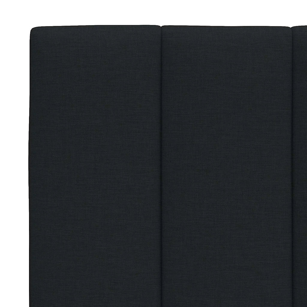 Cuscino Testiera-Cuscino per Testiera Hanko Nero 120 cm in Tessuto