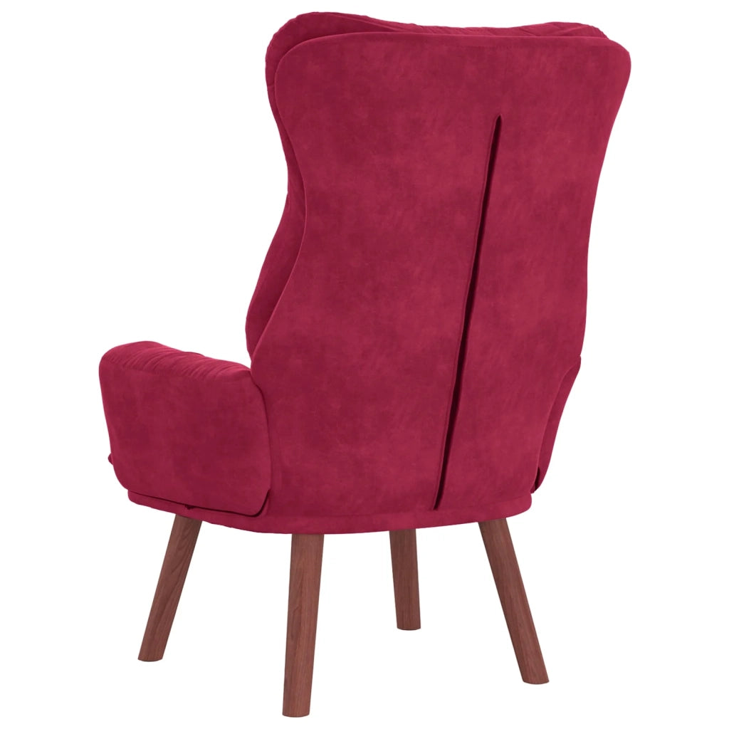 poltrona Rosso Vino 69 x 74 x 93 cm Velluto 42001839