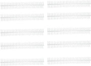 Confezionatore di spire per cavi 10 pezzi - 30 fori - diametro interno 16mm - capacità di 130 vel - materiale plastico resistente - facile da aprire - confezionatore di spire per cavi