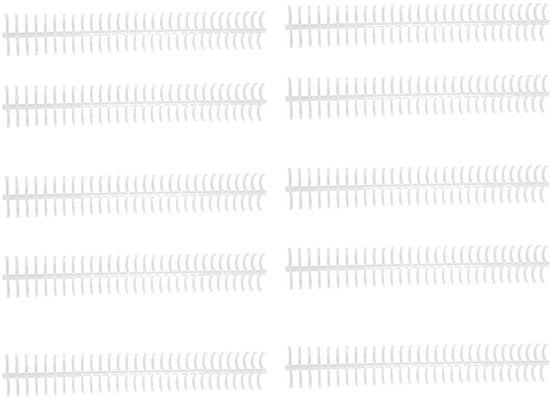 Confezionatore di spire per cavi 10 pezzi - 30 fori - diametro interno 16mm - capacità di 130 vel - materiale plastico resistente - facile da aprire - confezionatore di spire per cavi