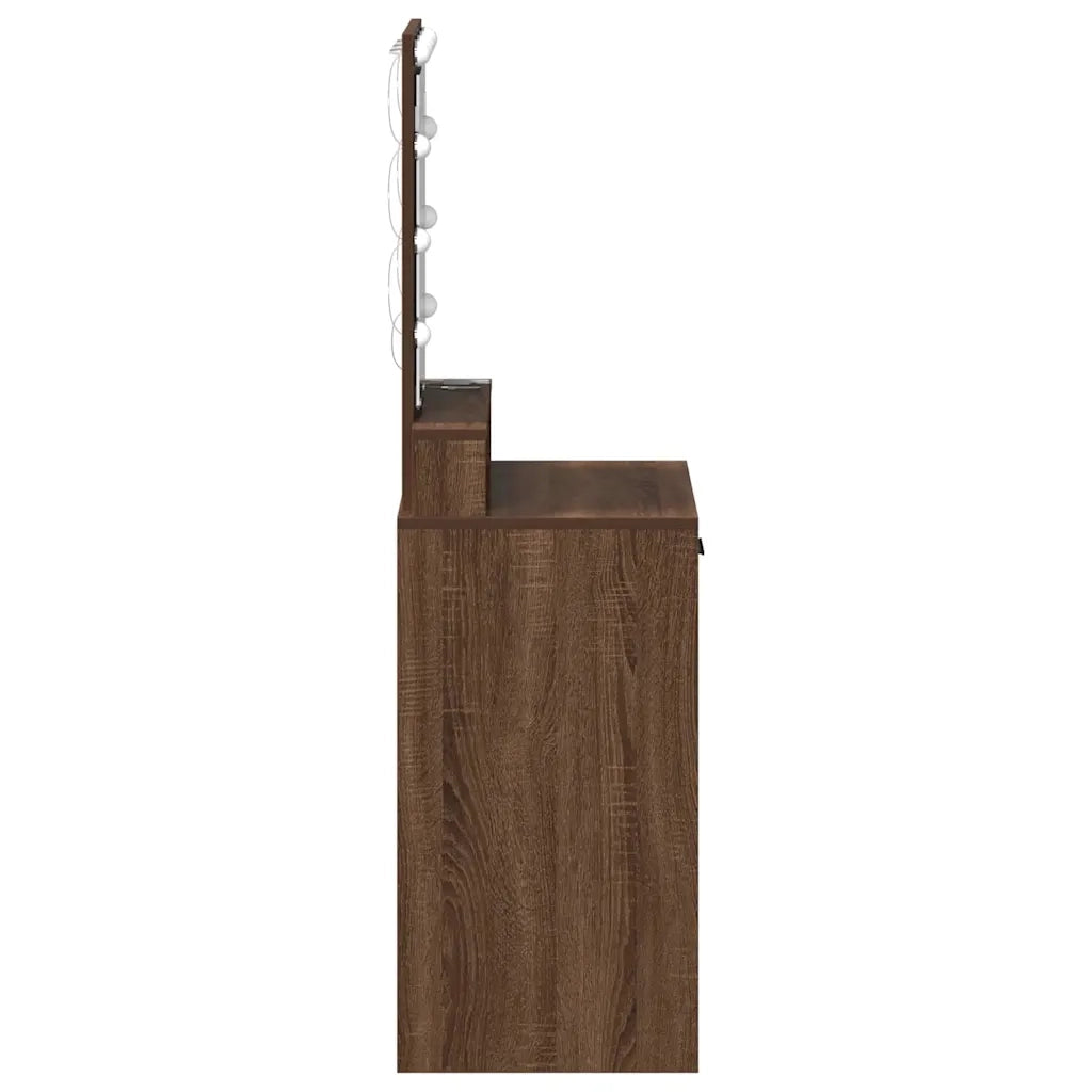 Toeletta | Tavolo da Trucco Marrone 50 x 41 x 140 cm Legno multistrato