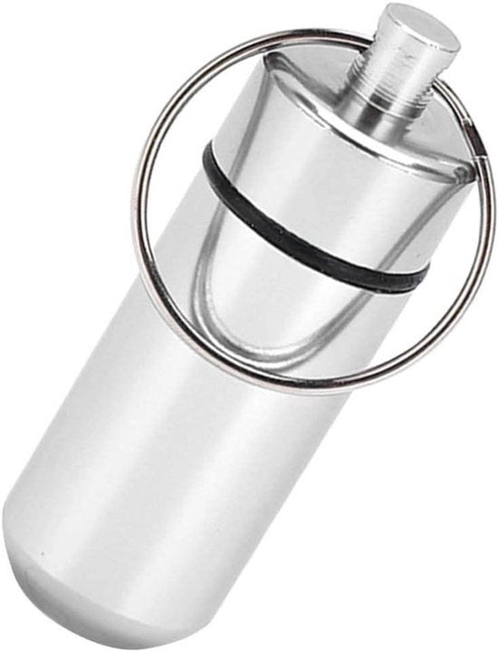 Bottiglia impermeabile - Lega di alluminio - Portatile - Resistente all'umidità - Mountain bike - Acquapark - Grade alimentare - Robusto e duraturo - Adatto per uso all'aperto - Nero