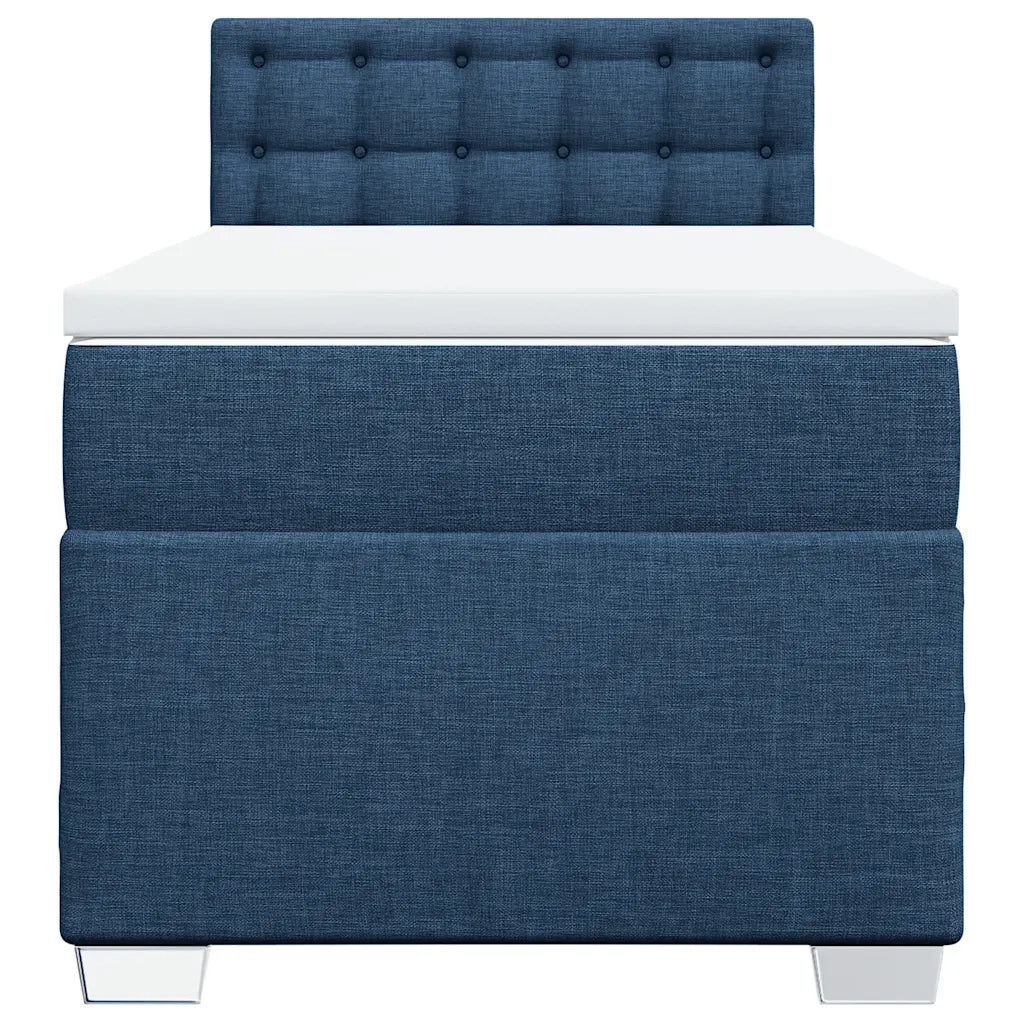 Giroletto a Molle con Materasso Blu 100x200 cm in Tessuto 3288119