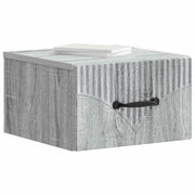 Set di 2 Comodini | Armadio da Notte | Mobiletto da notte a muro Grigio Sonoma 34,5 x 33 x 20 cm