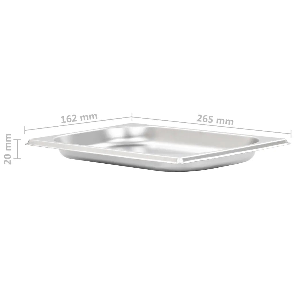 Contenitori Gastronorm 12 pz GN 1/4 20 mm in Acciaio Inox 50899