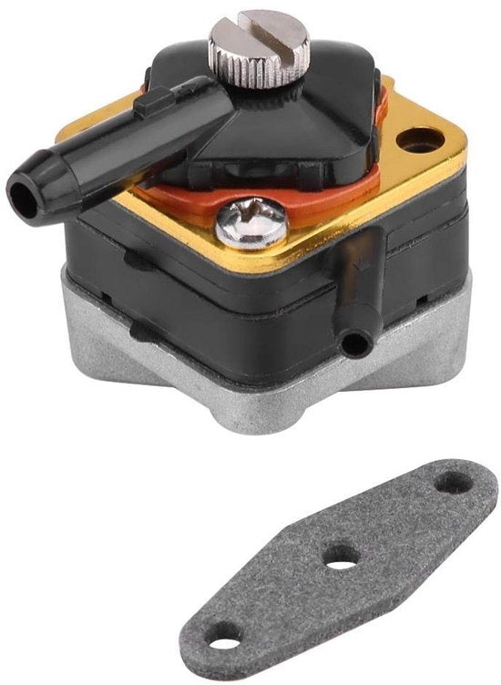 Pompa a mano elettrica a 12V - costruzione metallica - inclusa con imballaggio - adatta per Evinrude 6pk/8pk/9.9pk/15pk - pompa carburante