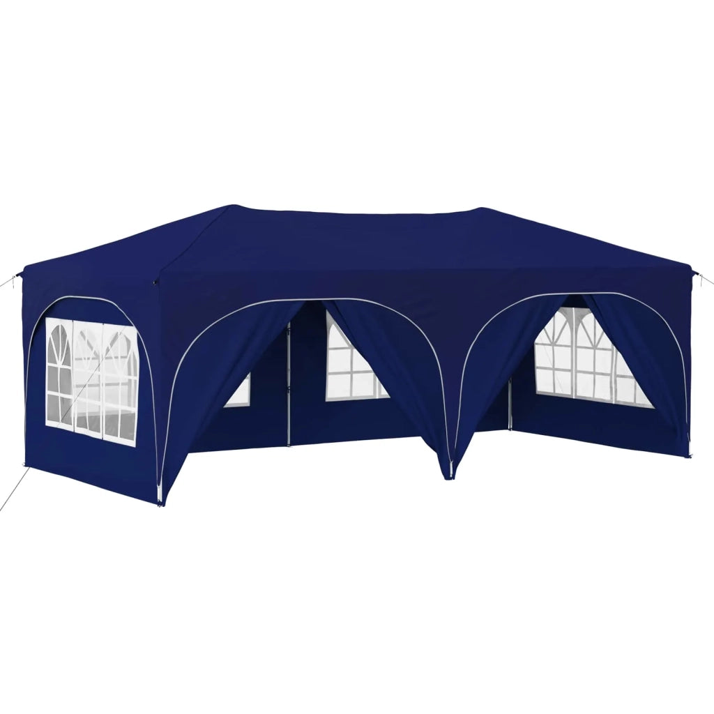 Tenda per feste a pop-up-Gazebo Blu 575 x 288 x 245 cm Tessuto Oxford 902916