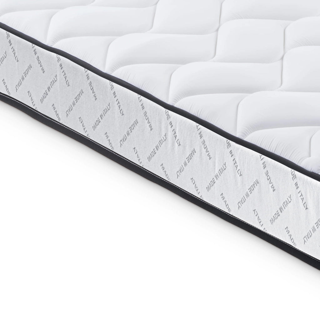 Materasso 90x190 cm in Memory Foam, Doppio Comfort H2/H3, Rivestimento Sfoderabile, 7 Zone, 100% Made in Italy