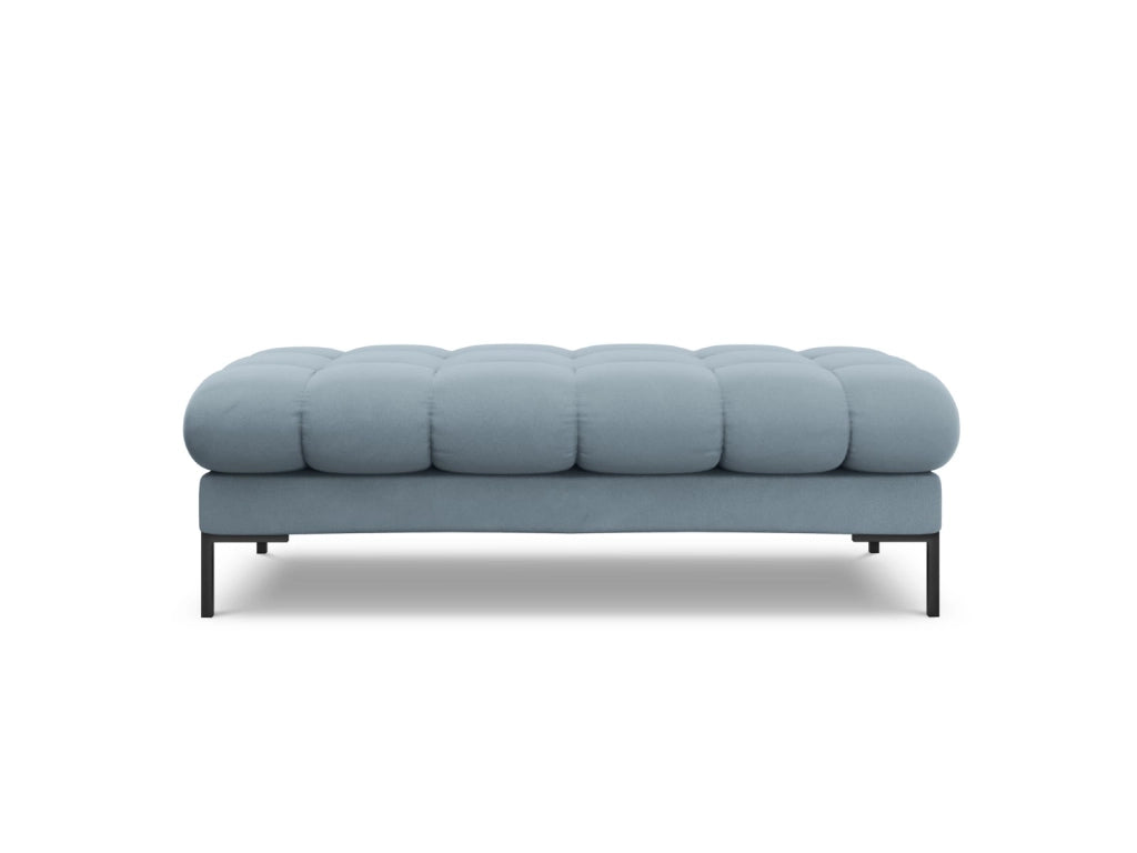 Cosmopolitan Design - Panca "Bali" 2 posti in velluto azzurro 