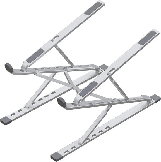 Stand per laptop pieghevole con altezza regolabile - Supporto per notebook in alluminio per lavoro da casa