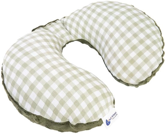Nekkussen per bambini auto - 100% cotone/Minky supporto collo bambini sedile auto collo supporto (realizzato con Minky olivastro)